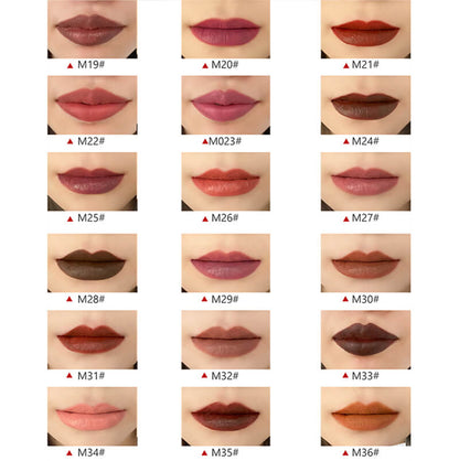 55 color matte liquid lipstick long lasting non-stick gold tube (color 31-55)
