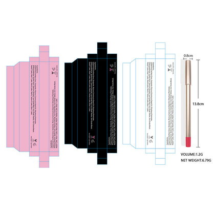 15 Color Matte Lip Liner Gold Lip Pencil Waterproof High Pigmented Vegan