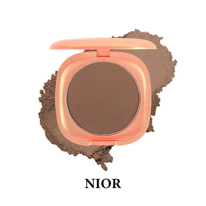 Poudre compacte fixatrice 6 couleurs, correcteur contouring vegan waterproof