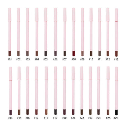 26 color pink lip liner matte cream nude high pigmented lip pencil
