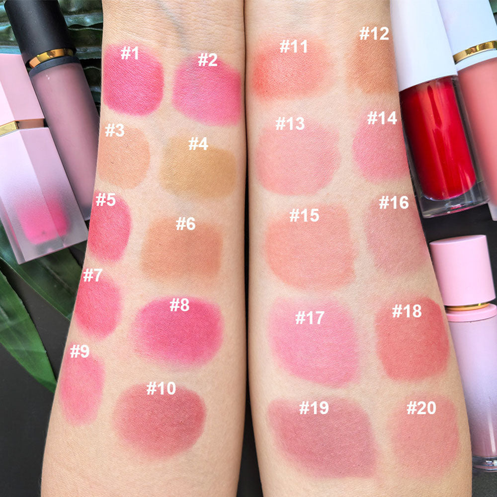 20-Shade Liquid Blush Natural Long-lasting Waterproof High Pigment Private Label