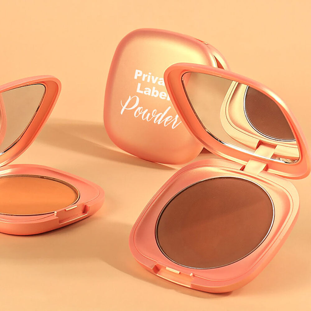 Poudre compacte fixatrice 6 couleurs, correcteur contouring vegan waterproof