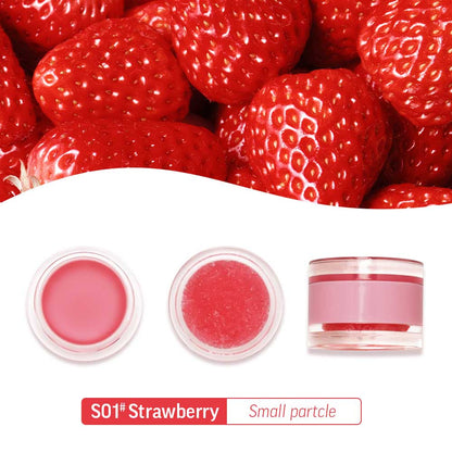 2 In 1 Lip Mask & Lip Scrub Lip Balm Exfoliation Moisturizing Lip Care With Lip Brush