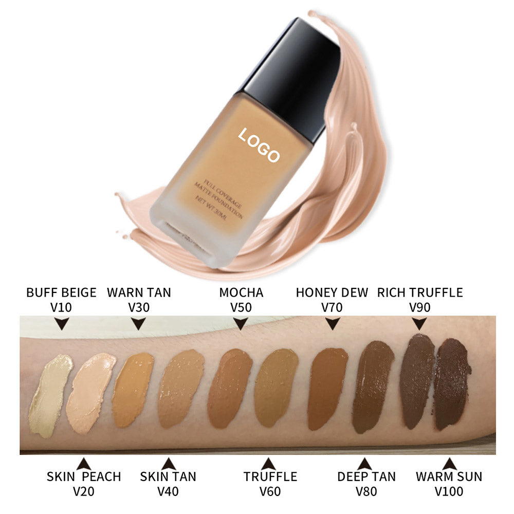 18 Color SPF30 Foundation Full Coverage Matte Concealer High Pigmented