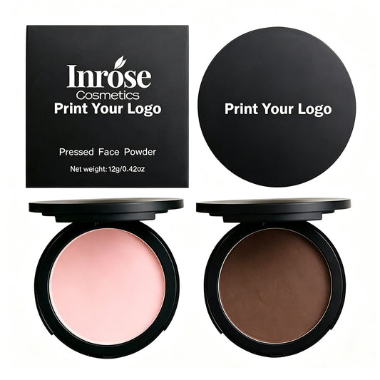Poudre compacte fixatrice pressée 10 couleurs, hautement pigmentée 