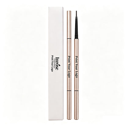 7 Color Slim Eyebrow Pencil Brow Pen Long Lasting Waterproof Gold Tube