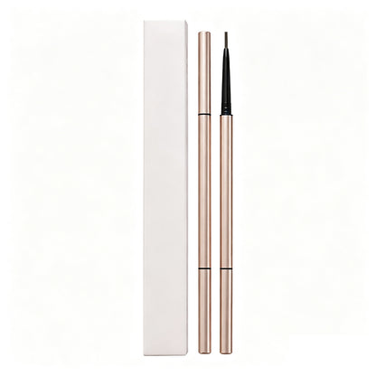 7 Color Slim Eyebrow Pencil Brow Pen Long Lasting Waterproof Gold Tube