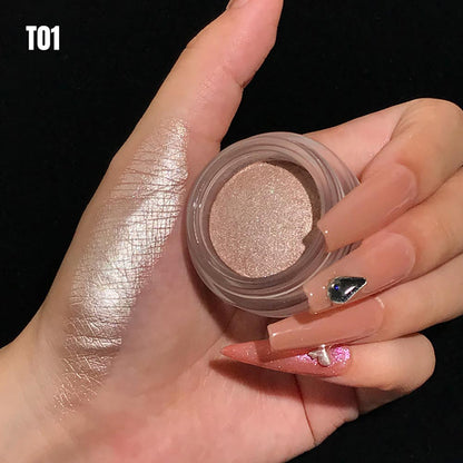 14-Color Metallic Eyeshadow Chameleon Creamy High Pigment Highlighter
