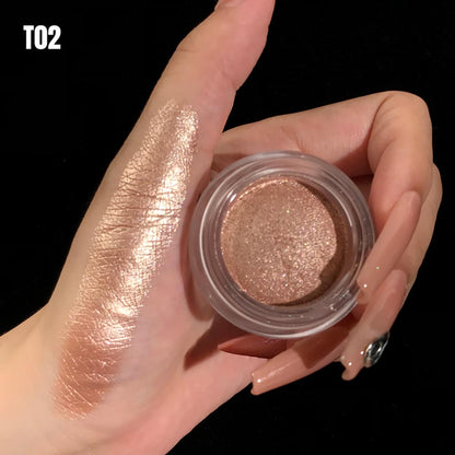 14-Color Metallic Eyeshadow Chameleon Creamy High Pigment Highlighter