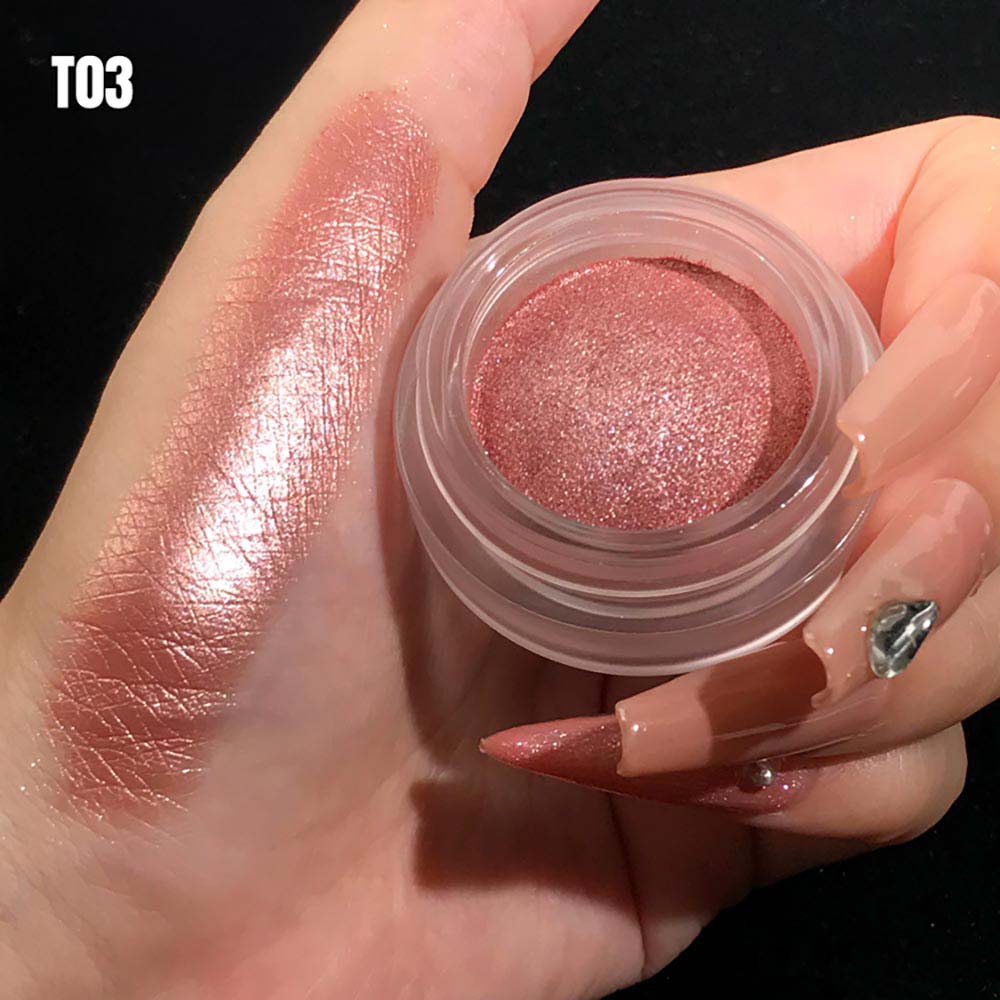 14-Color Metallic Eyeshadow Chameleon Creamy High Pigment Highlighter