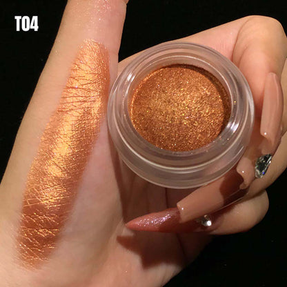14-Color Metallic Eyeshadow Chameleon Creamy High Pigment Highlighter