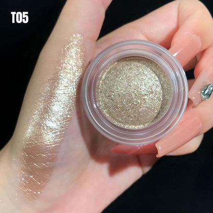 14-Color Metallic Eyeshadow Chameleon Creamy High Pigment Highlighter
