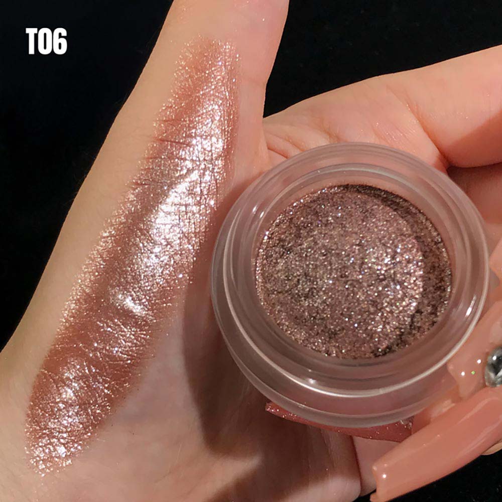 14-Color Metallic Eyeshadow Chameleon Creamy High Pigment Highlighter