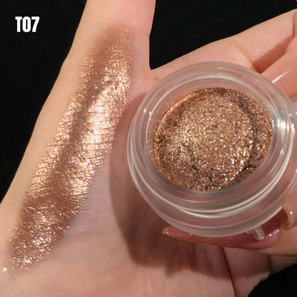 14-Color Metallic Eyeshadow Chameleon Creamy High Pigment Highlighter
