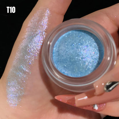 14-Color Metallic Eyeshadow Chameleon Creamy High Pigment Highlighter