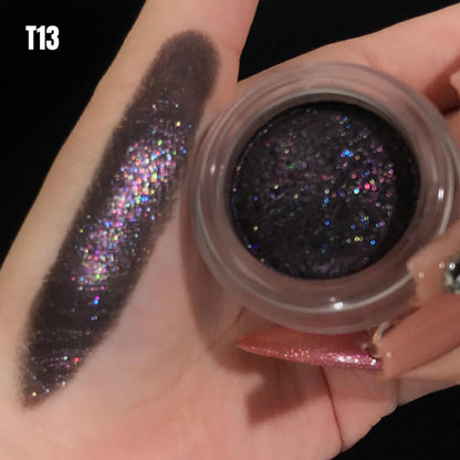14-Color Metallic Eyeshadow Chameleon Creamy High Pigment Highlighter