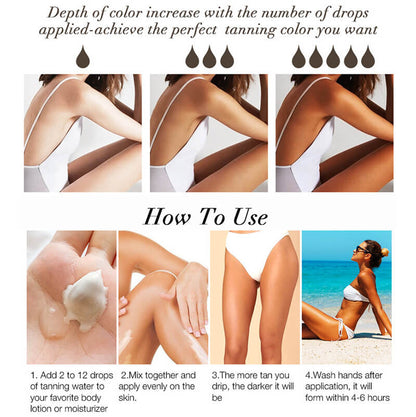 Tanning mousse bronzer moisturizing cream body tanning lotion sun beach