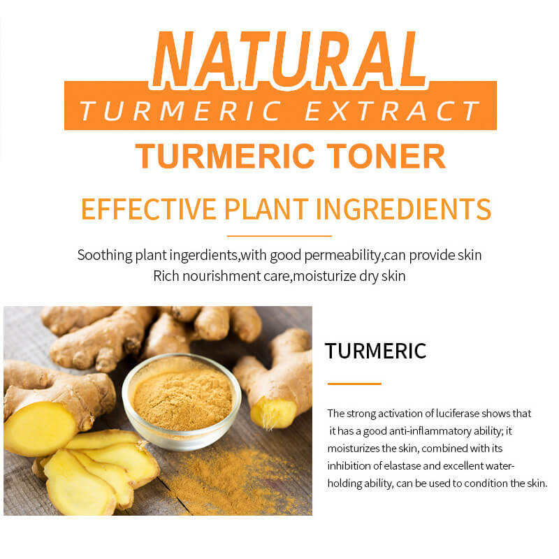 Turmeric toner nourishing repairing moisturing gentle formula 100ml