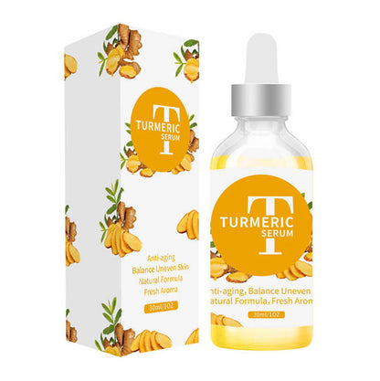 Sérum visage à l'essence de curcuma, anti-âge, éclaircissant, atténue les taches brunes, 30 ml 