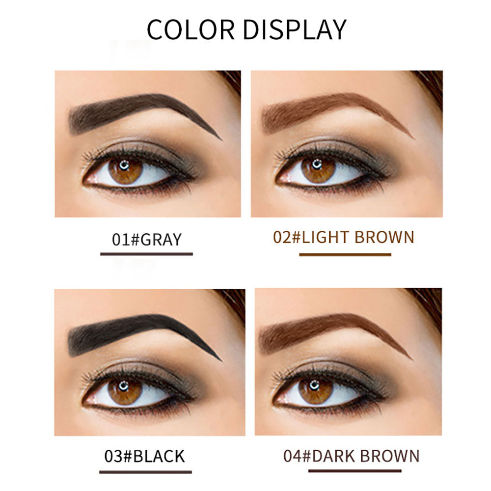 4 Color Eyebrow Tint Brow Gel Tattoo Peel-Off Dye Cream Long Lasting Waterproof
