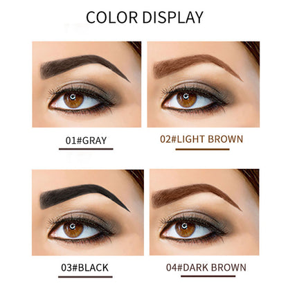 4 Color Eyebrow Tint Brow Gel Tattoo Peel-Off Dye Cream Long Lasting Waterproof