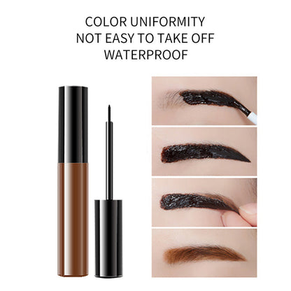 4 Color Eyebrow Tint Brow Gel Tattoo Peel-Off Dye Cream Long Lasting Waterproof