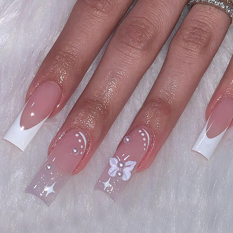 Manicure collection nail patch press on nail fake nail 24pcs