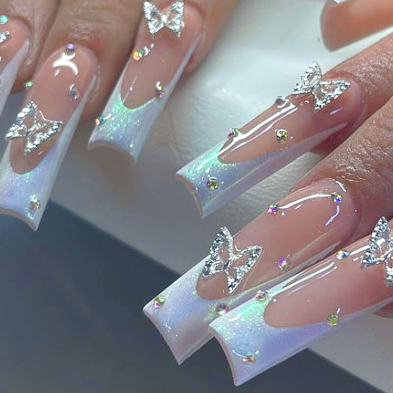 Manicure collection nail patch press on nail fake nail 24pcs