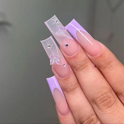 Manicure collection nail patch press on nail fake nail 24pcs
