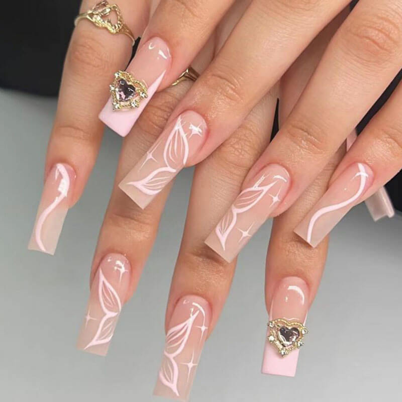 Manicure collection nail patch press on nail fake nail 24pcs