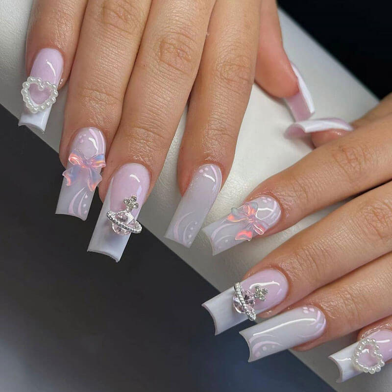 Manicure collection nail patch press on nail fake nail 24pcs