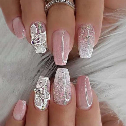 Press on nail collection manicure nail patch fake nail 24pcs