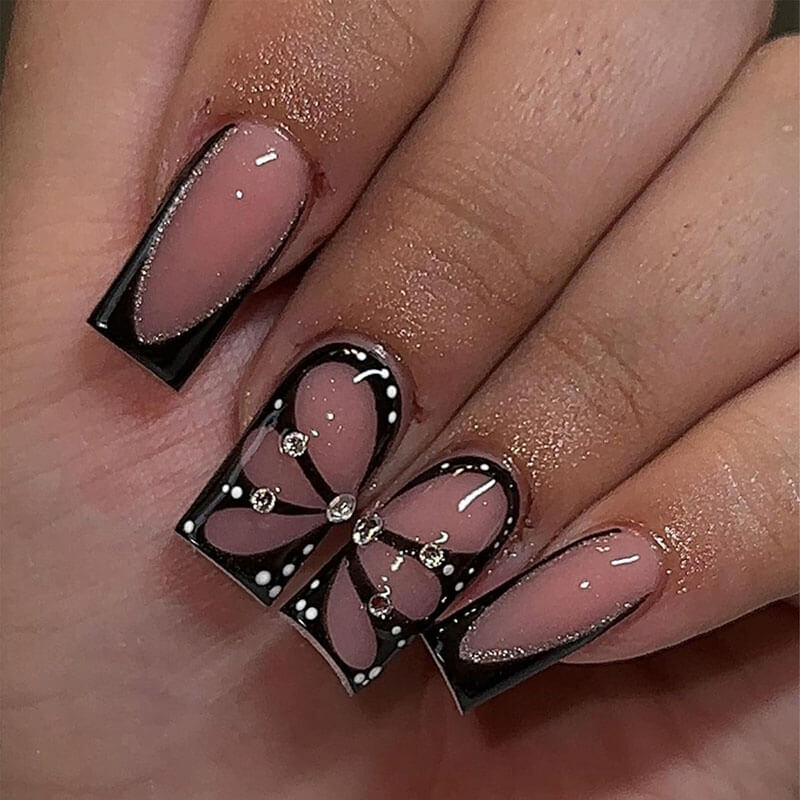 Press on nail collection manicure nail patch fake nail 24pcs