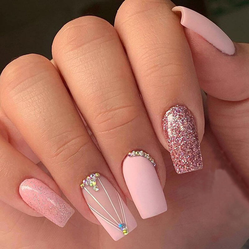 Manicure collection nail patch press on nail fake nail 24pcs