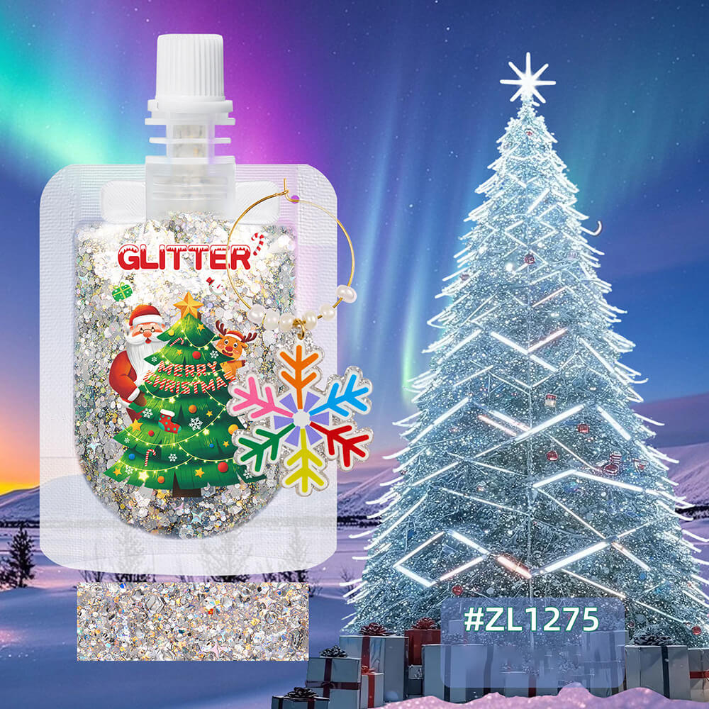 10 color glitter gel Christmas series sequin body face decoration shimmer gel