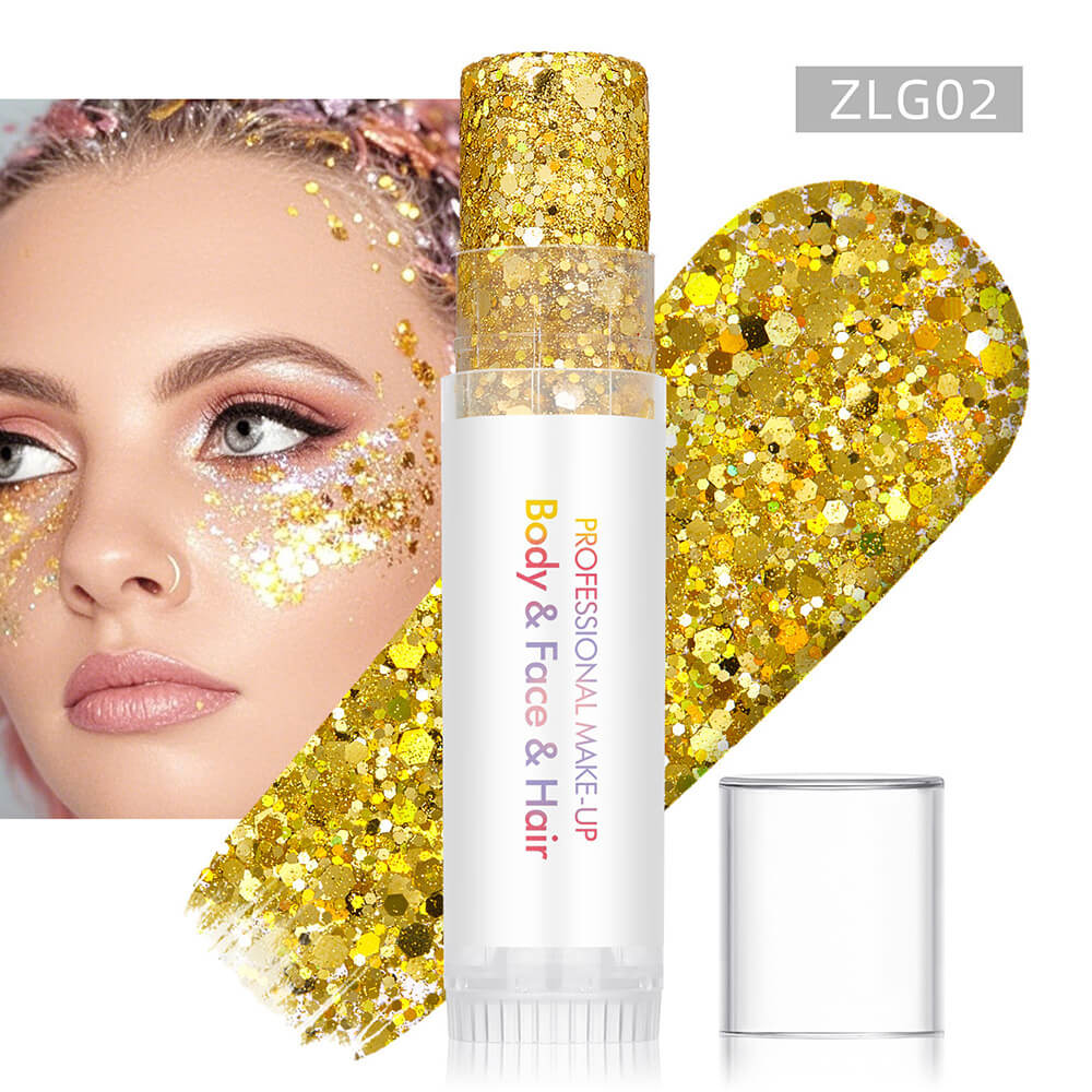 27 color glitter stick face body paint glitter gel mermaid eyeshadow makeup
