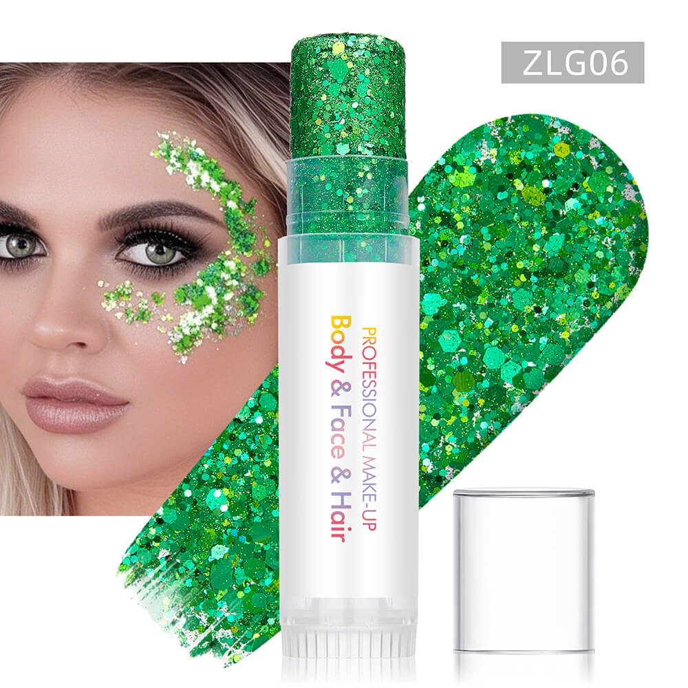 27 color glitter stick face body paint glitter gel mermaid eyeshadow makeup