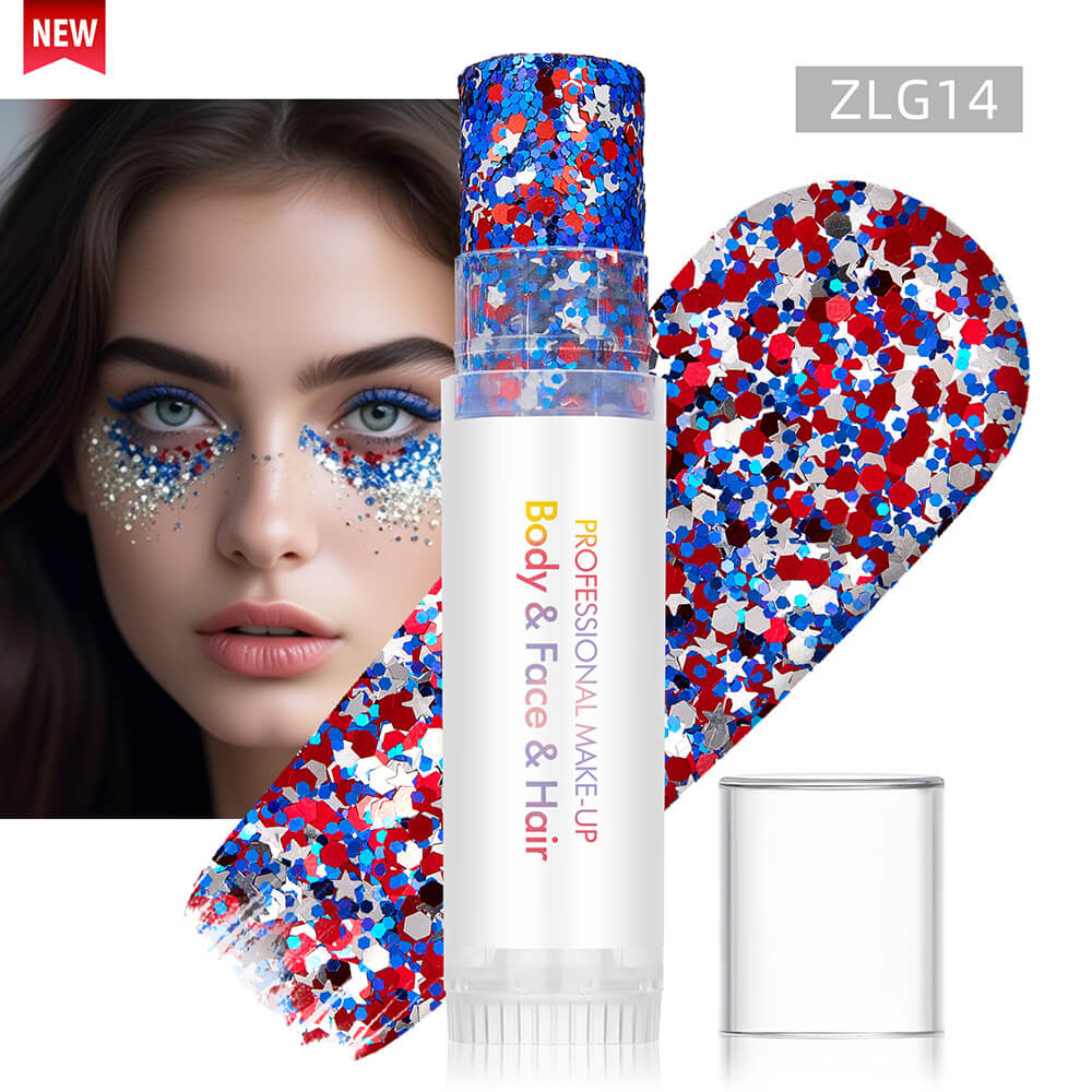 27 color glitter stick face body paint glitter gel mermaid eyeshadow makeup