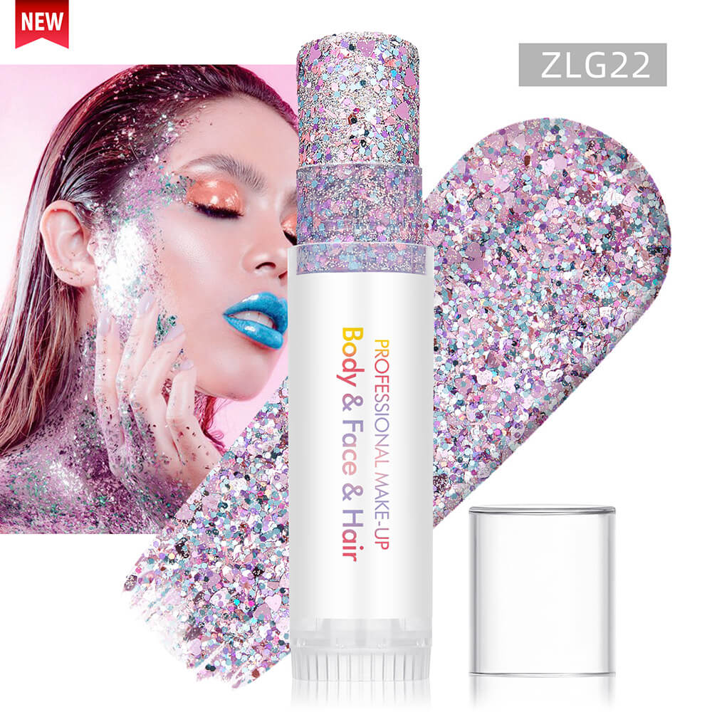27 color glitter stick face body paint glitter gel mermaid eyeshadow makeup
