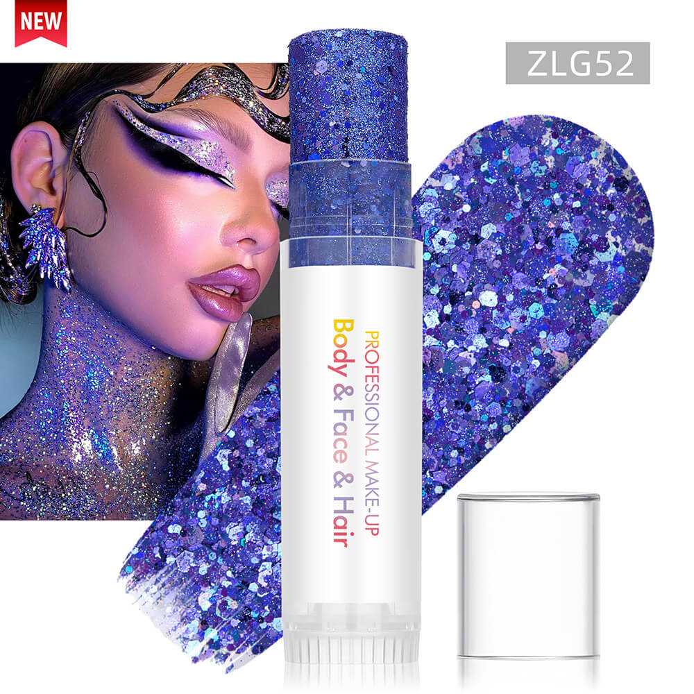 27 color glitter stick face body paint glitter gel mermaid eyeshadow makeup