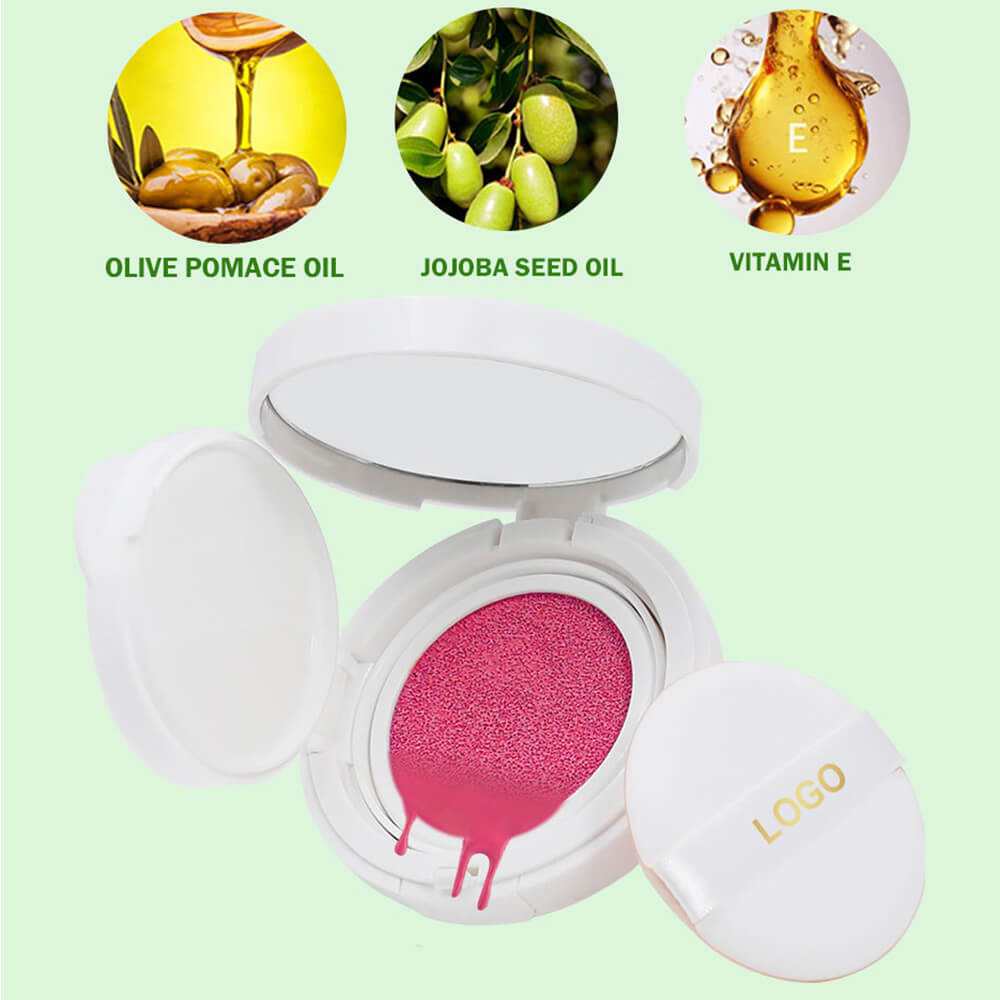 6-Color Air Cushion Liquid Blush Matte Finish High Pigment Long-Lasting Waterproof