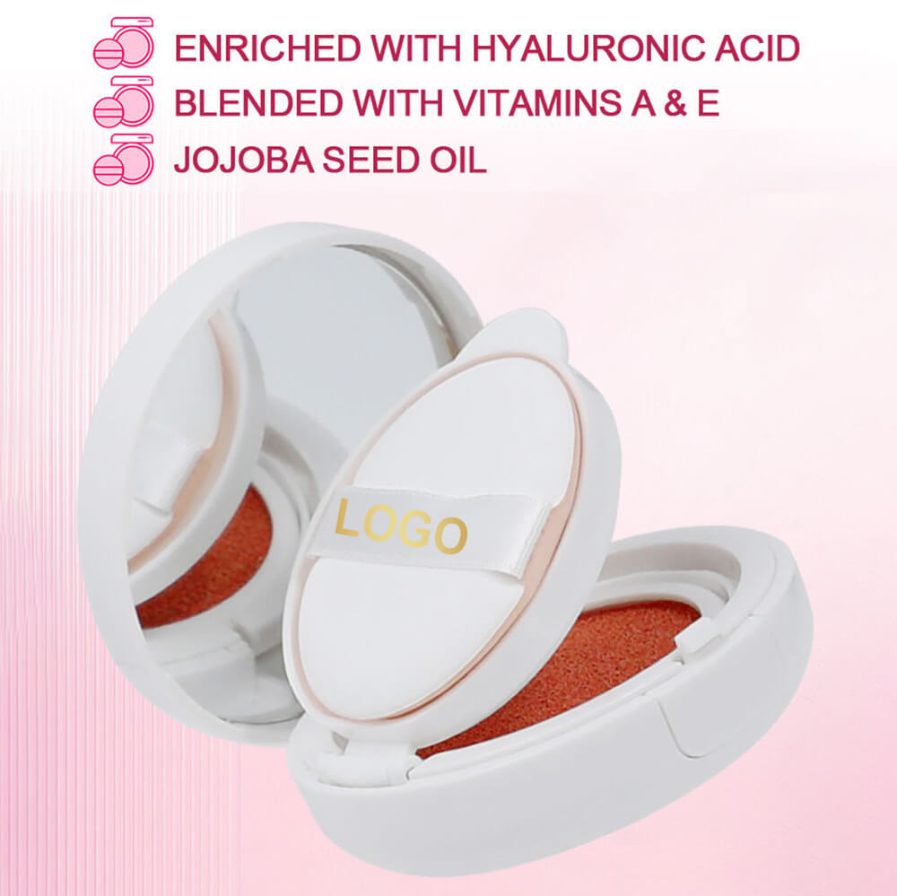 6-Color Air Cushion Liquid Blush Matte Finish High Pigment Long-Lasting Waterproof