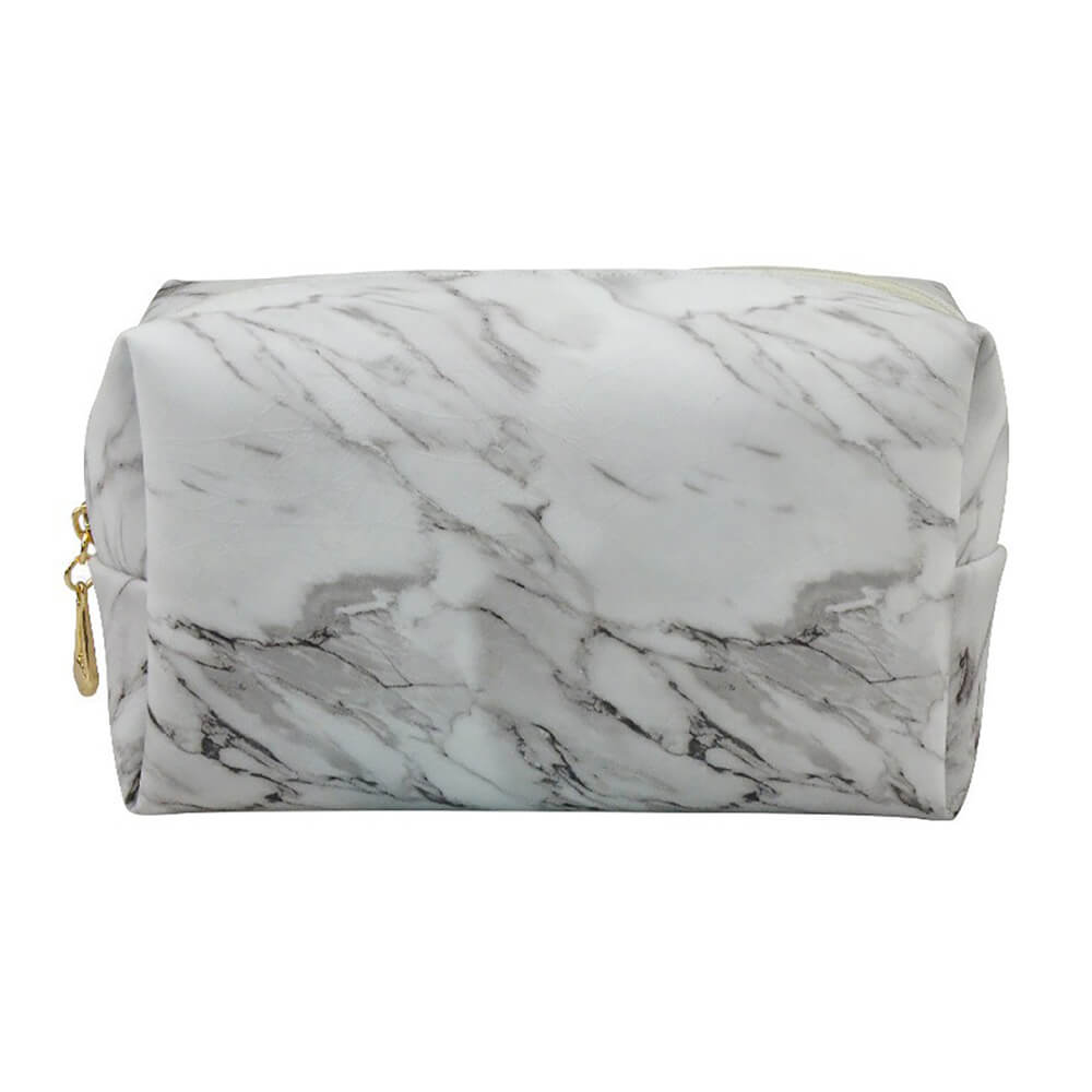 12 color small makeup bag marble storage bag waterproof leather durable