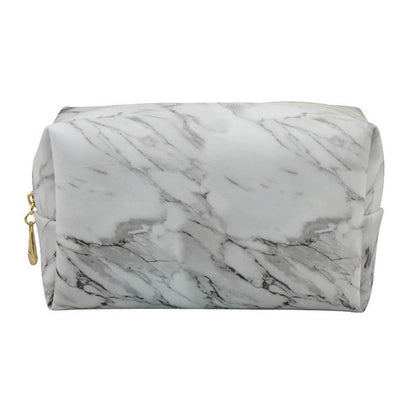 12 color small makeup bag marble storage bag waterproof leather durable