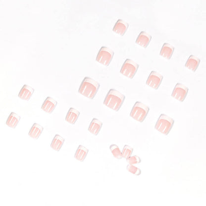 Pink press on nails manicure fake nails nail patches removable