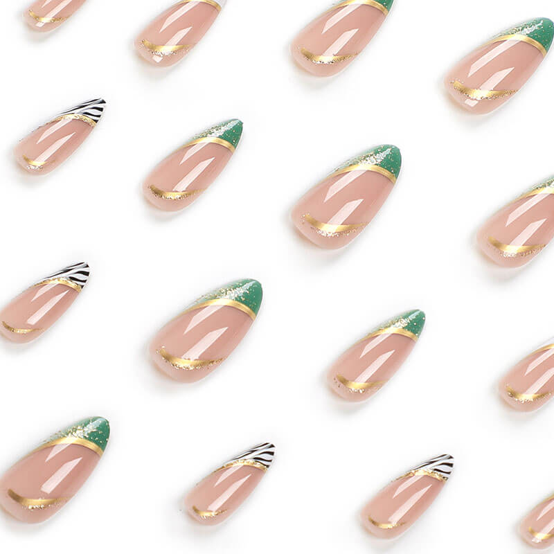 Nails fake nails wearable manicure French style nail art finished nails