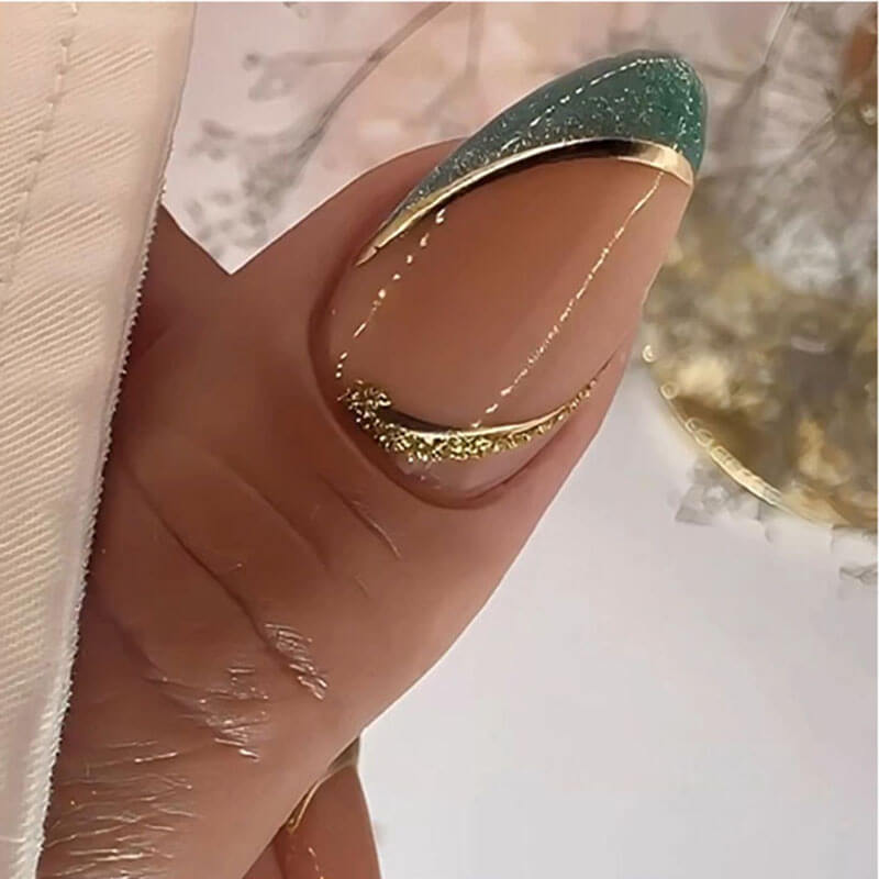 Nails fake nails wearable manicure French style nail art finished nails