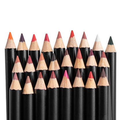 25 color lip liner matte lip color pencil black high pigmented