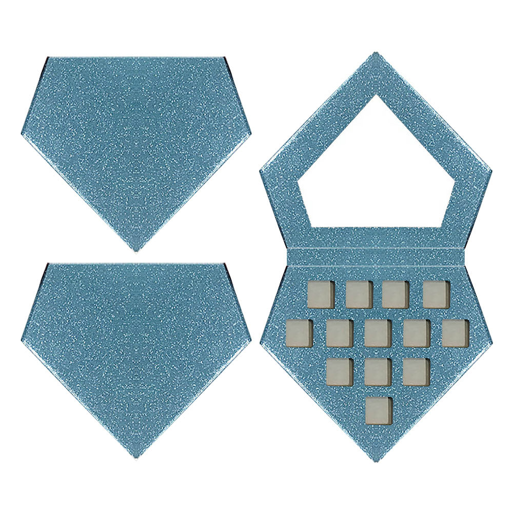 13 Color Diy Diamond Eyeshadow Palette Square Color 22Mm High Pigmented