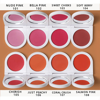 8 color blush blusher powder highlighter high pigmented private label